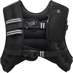 Chaleco con peso ZELUS ajustable de 6–30 lb
